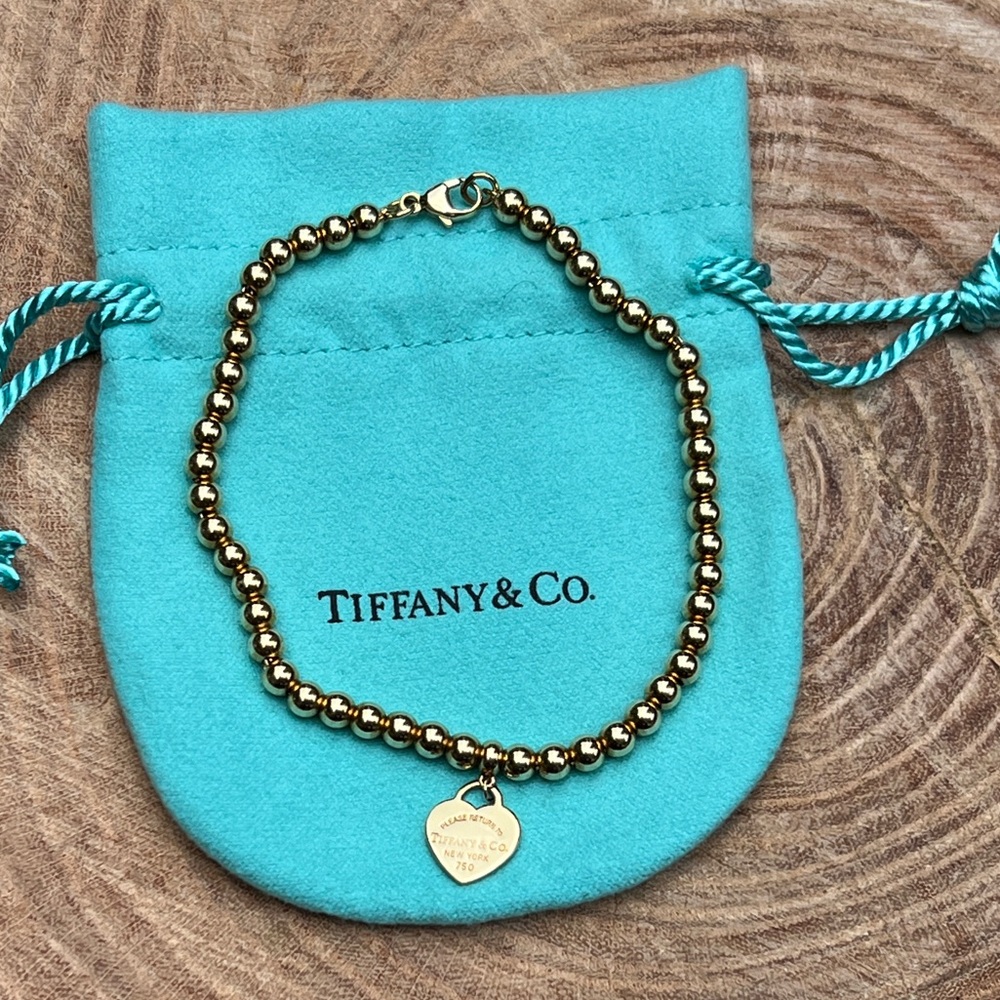 Tiffany & Co. RTT gold bead bracelet - Picture 5 of 10